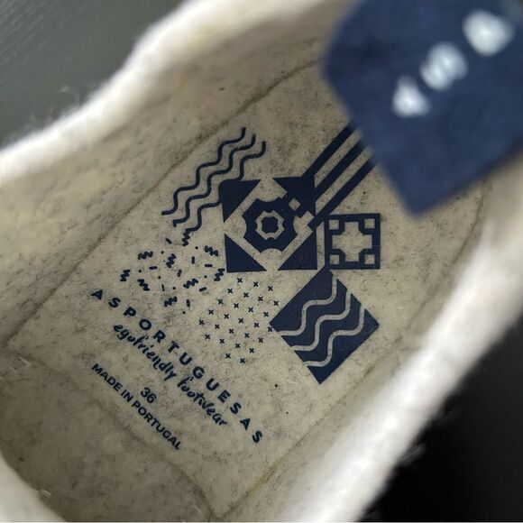 Asportuguesas Wool Cork Lace-up Shoes Off-White - Picture 9 of 9